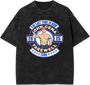Men Vintage Oversized Casual Drop Shoulder T-Shirts Loose Tee Top
