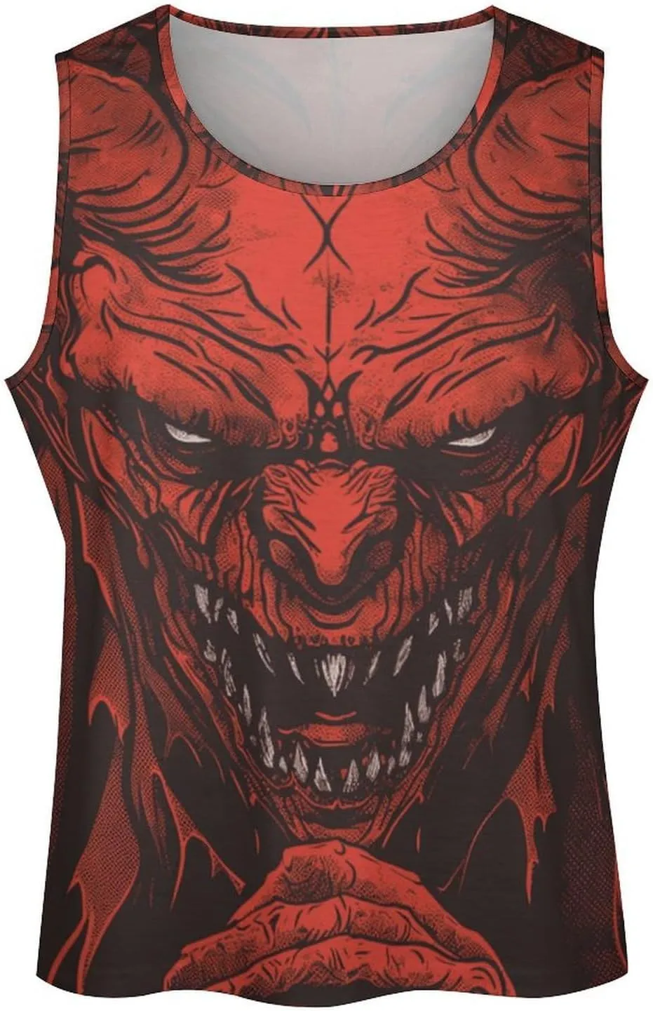 Men's Graphic Tank Tops Funny Printed Sleeveless Crewneck Tees Casual Workout Breathable Summer Tank Top