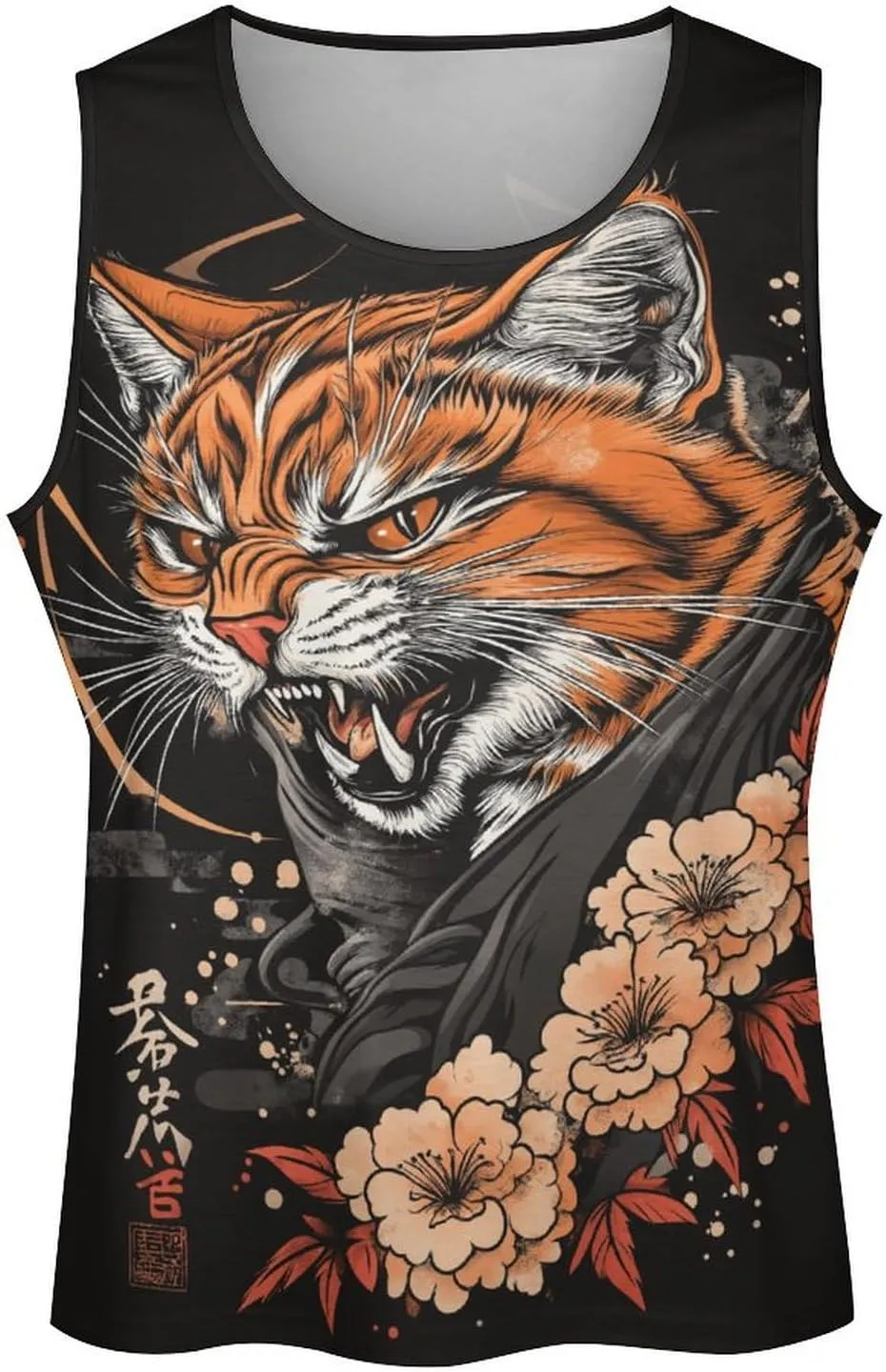 Men's Graphic Tank Tops Funny Printed Sleeveless Crewneck Tees Casual Workout Breathable Summer Tank Top