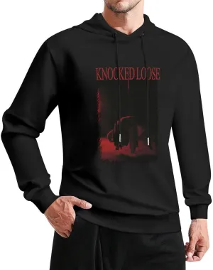 Men's Hooded Sweatshirts Knocked Music Loose Band Shirt Long Sleeve T Shirt Crew Neck Causual Cotton Tops for Men Women Youth