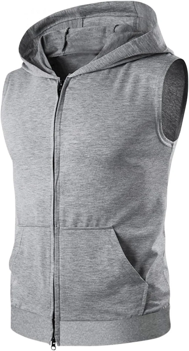 Mens Hoodies,Sweatshirts for Men Zip Up Long Sleeve Pullover Drawstring Hooded Athletic Sweatshirt Gym Hooded Sweaters