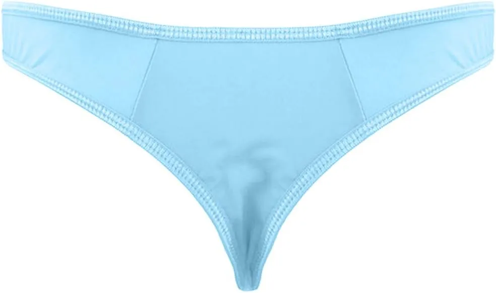 Men's Sexy Jockstrap Briefs Underwear Open Front Hole G-String Bikini Thongs Low Rise T-Back Stretch Bulge Pouch Thong