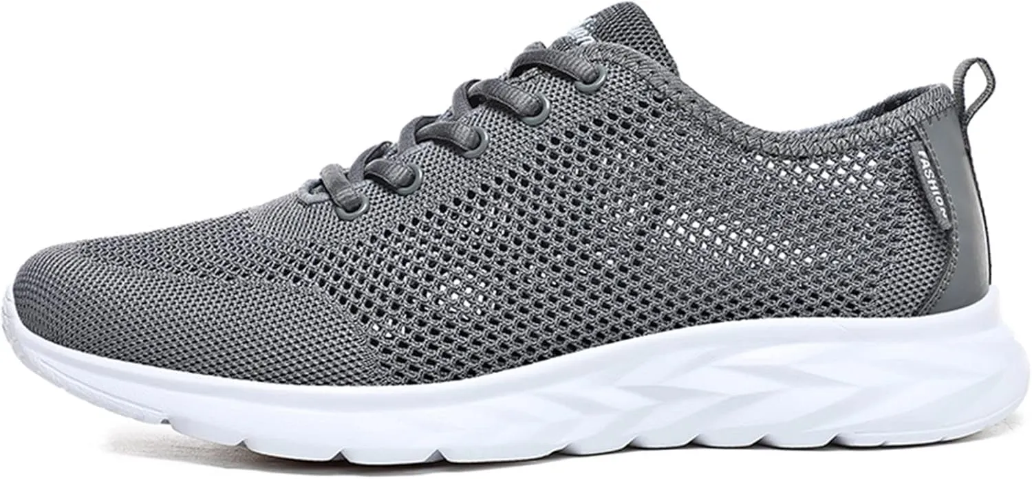Mens Ultra Breathable Shoes with Water Friendly Quick-Dry Mesh,Summer Non-Slip Wading Shoe Daily Work Walking Shoe with Arch Support Casual Lightweight Durable Fitness Sneaker