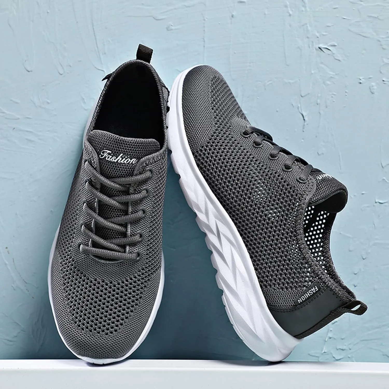 Mens Ultra Breathable Shoes with Water Friendly Quick-Dry Mesh,Summer Non-Slip Wading Shoe Daily Work Walking Shoe with Arch Support Casual Lightweight Durable Fitness Sneaker