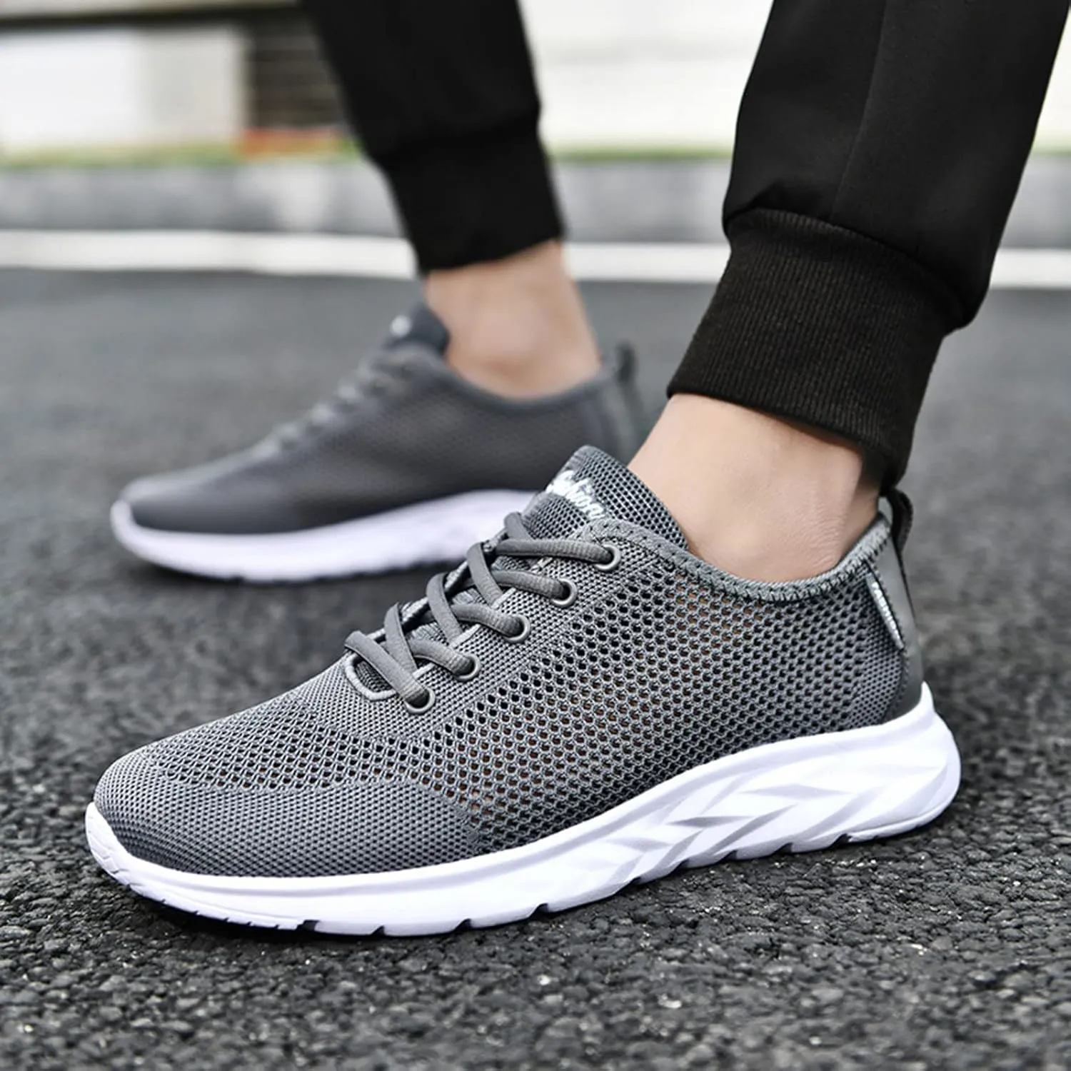 Mens Ultra Breathable Shoes with Water Friendly Quick-Dry Mesh,Summer Non-Slip Wading Shoe Daily Work Walking Shoe with Arch Support Casual Lightweight Durable Fitness Sneaker