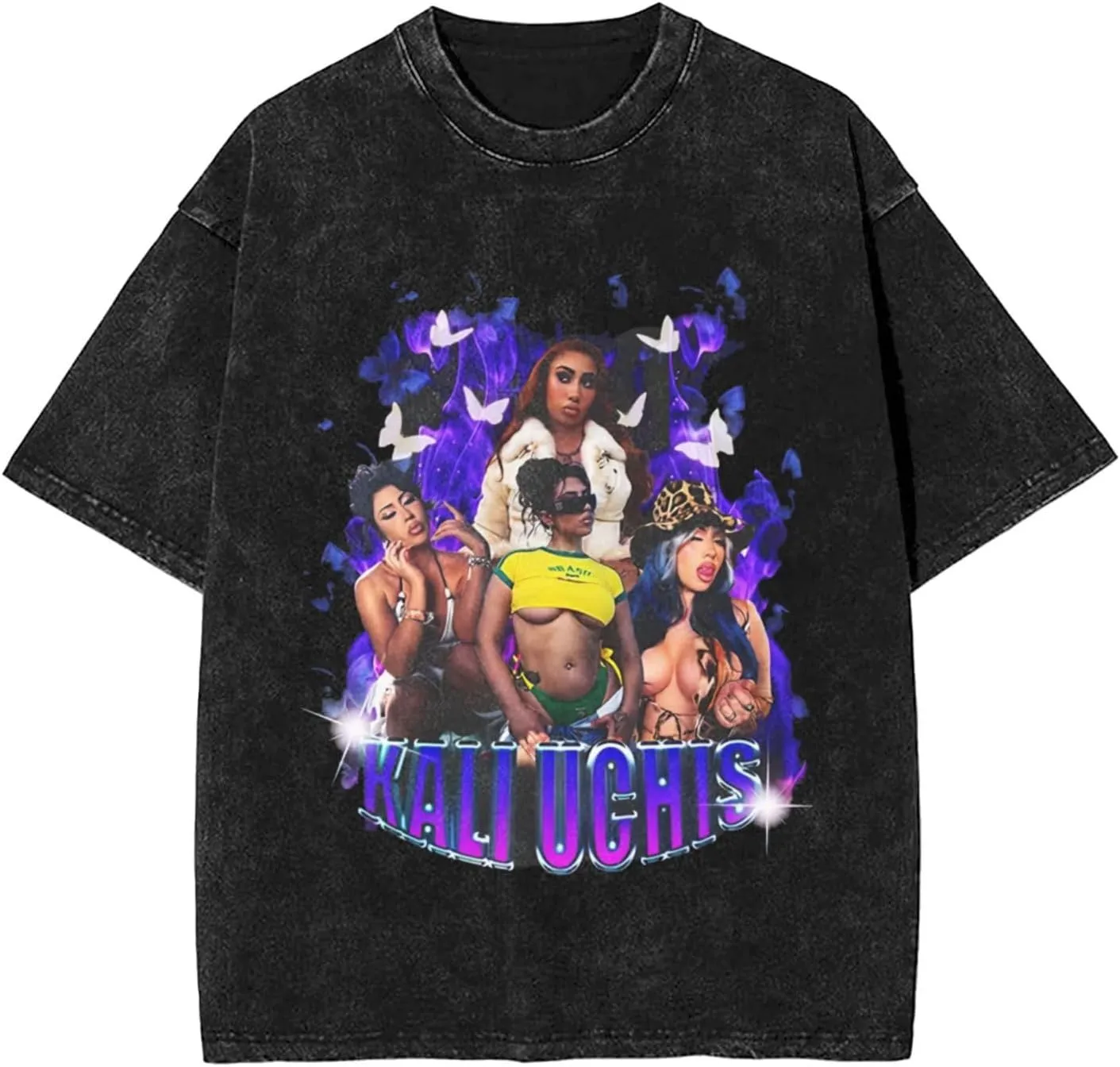 Men's Vintage Oversized Fashion Drop Shoulder T Shirts Loose Tee Top