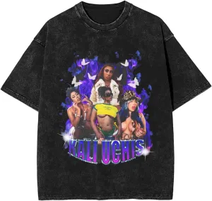 Men's Vintage Oversized Fashion Drop Shoulder T Shirts Loose Tee Top