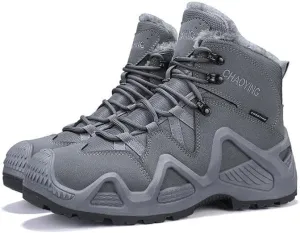 Men's Winter Waterproof Work Boots Tactical Hiking Boots Snow boots
