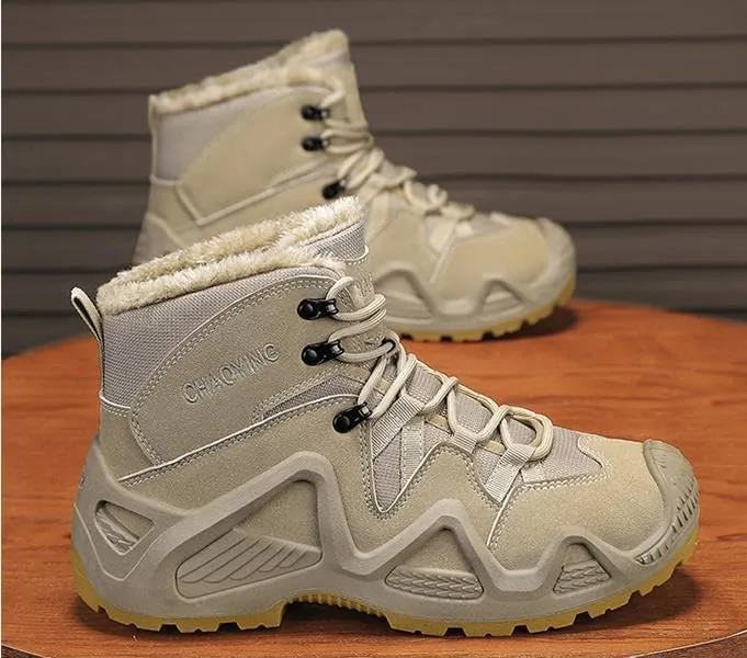 Men's Winter Waterproof Work Boots Tactical Hiking Boots Snow boots