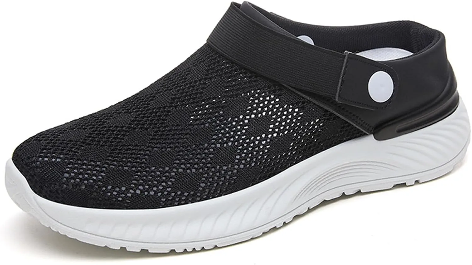 Mens Womens Mules & Clogs Garden Shoes Summer Breathable Mesh Walking Mules Sneakers Open Back Slip On Shoes Non-Slip Outdoor Beach Sandals Unisex Casual Slipper Closed Toe Slides