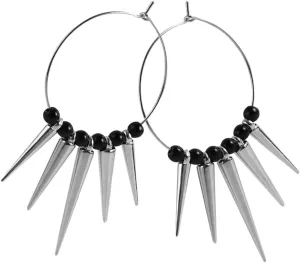 Minimalist Big Circle Hoop Earrings for Women Fashion Trendy Rivet Earrings Punk Statement Set