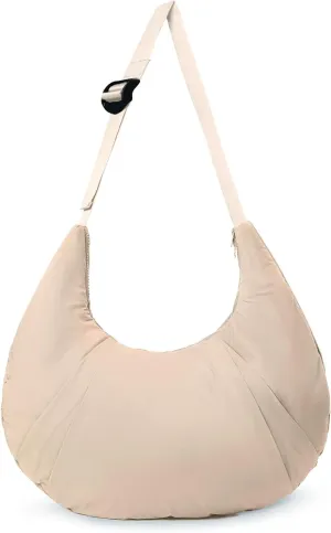 NAARIIAN Shoulder Bags for Women, Puffer Shoulder Bag, Cute Hobo Tote Handbag Mini Clutch Purse with Zipper Closure