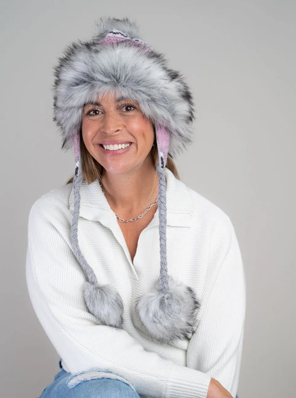 Noora Hat [Pink/Grey-10013-5]