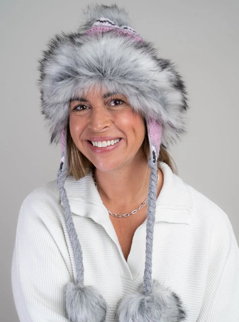 Noora Hat [Pink/Grey-10013-5]