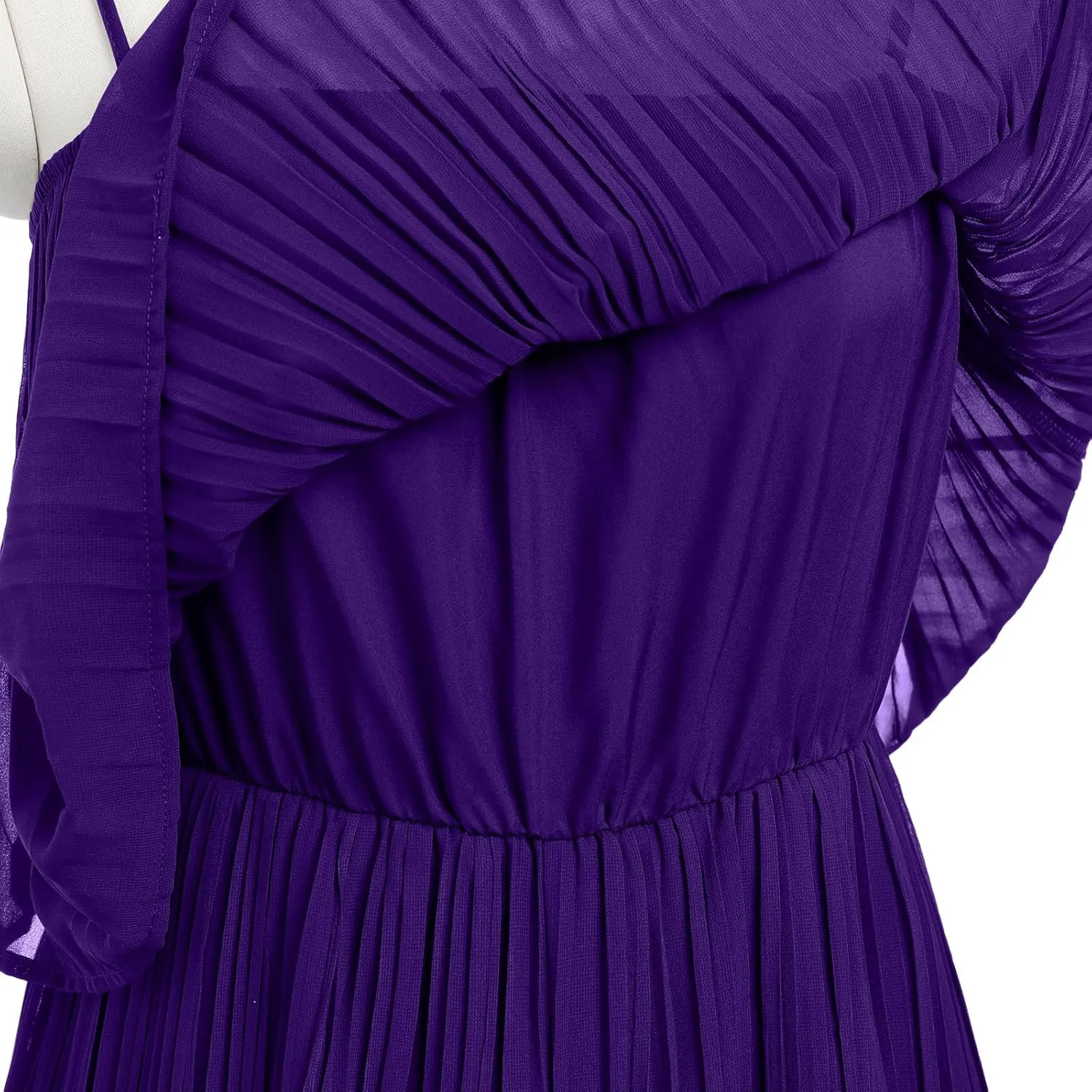 ODIZLI Women's Summer Sleeveless Spaghetti Straps Wide Leg Pleated Jumpsuit One Piece Short Romper