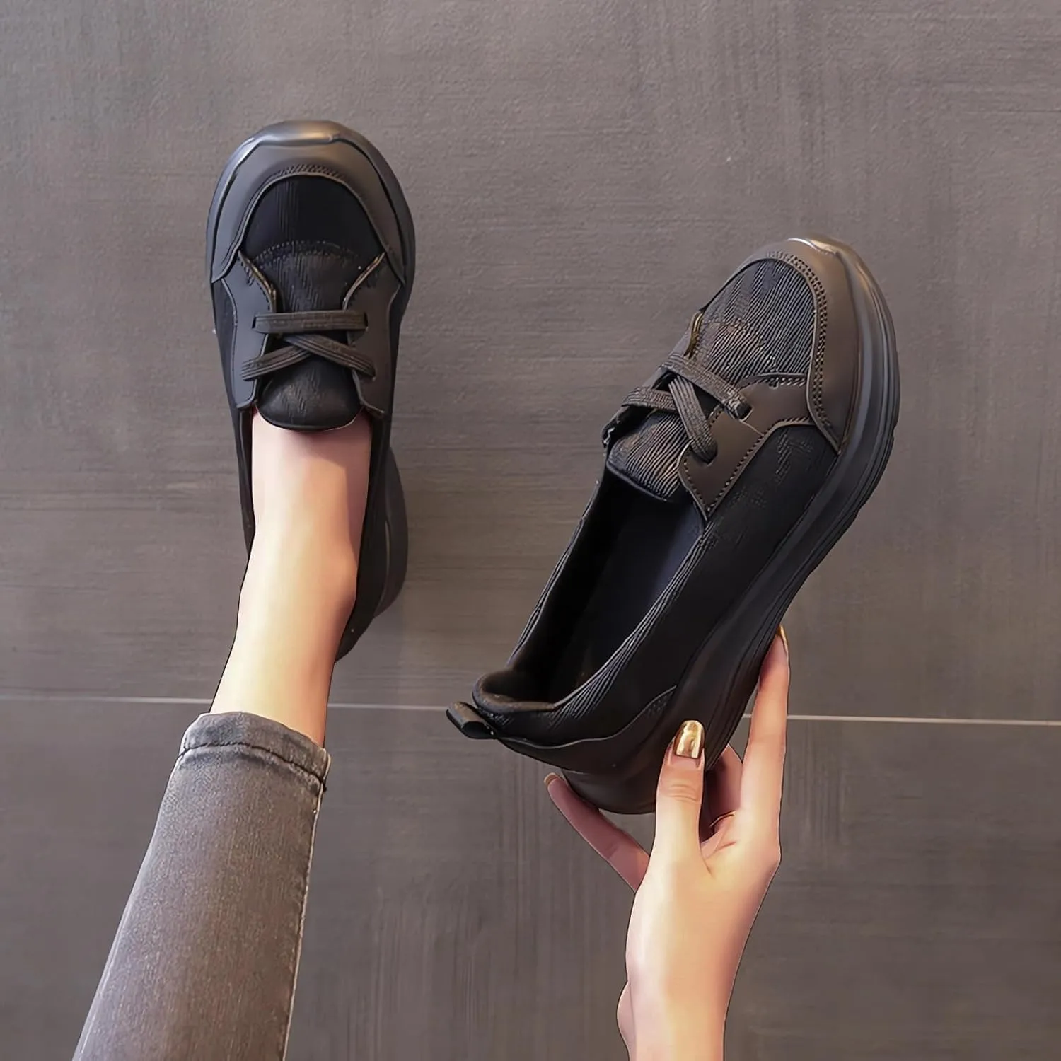 Orthopedic Shoes for Women Breathable Soft Casual Arch Support Non-Slip Shoes Summer Comfy Low Top Walking Sneakers