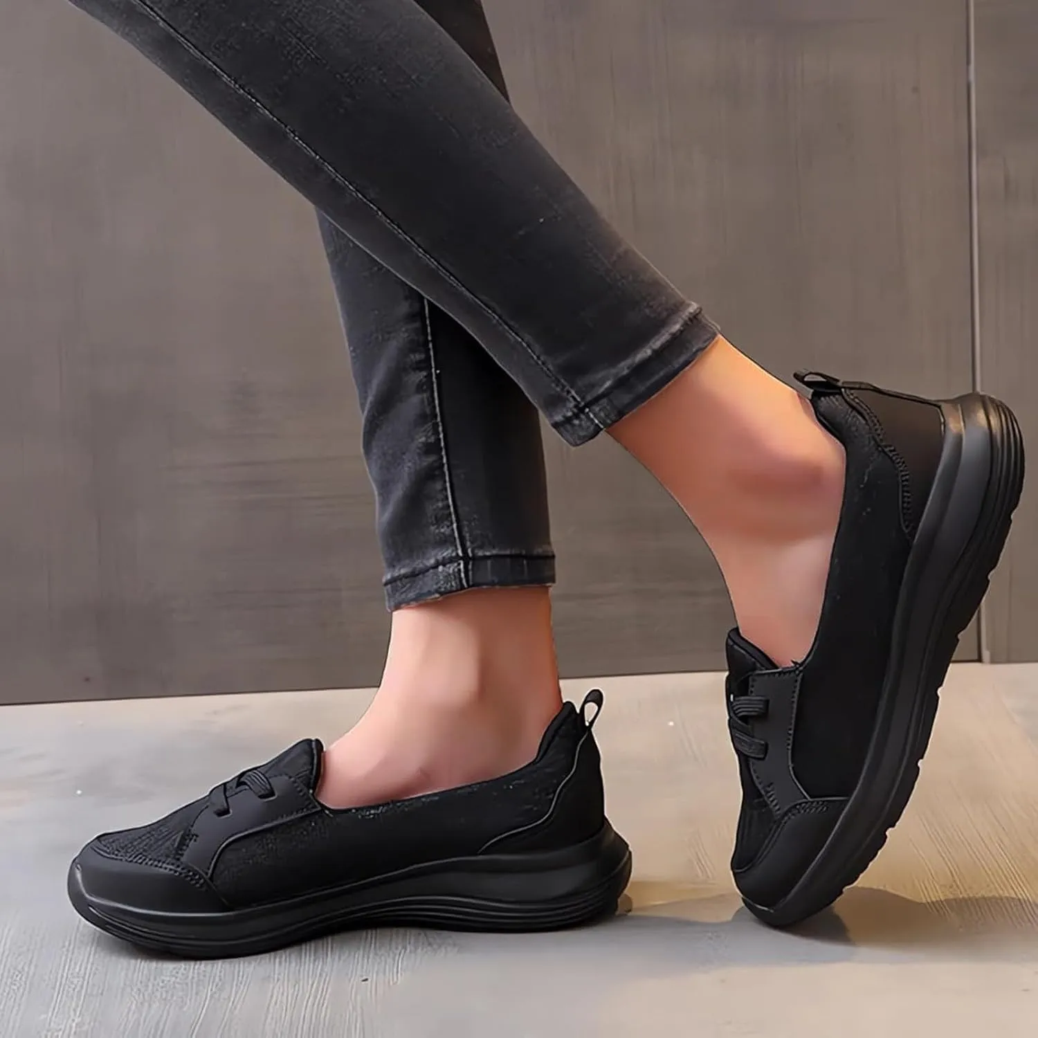 Orthopedic Shoes for Women Breathable Soft Casual Arch Support Non-Slip Shoes Summer Comfy Low Top Walking Sneakers