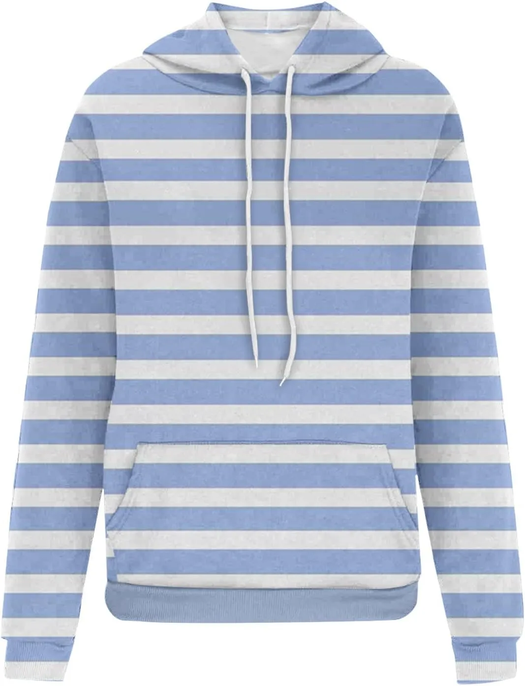Oversized Striped Hoodies Sweatshirt for Women Trendy Plus Size Sweatshirts with Pockets Casual Loose Pullover Clothe