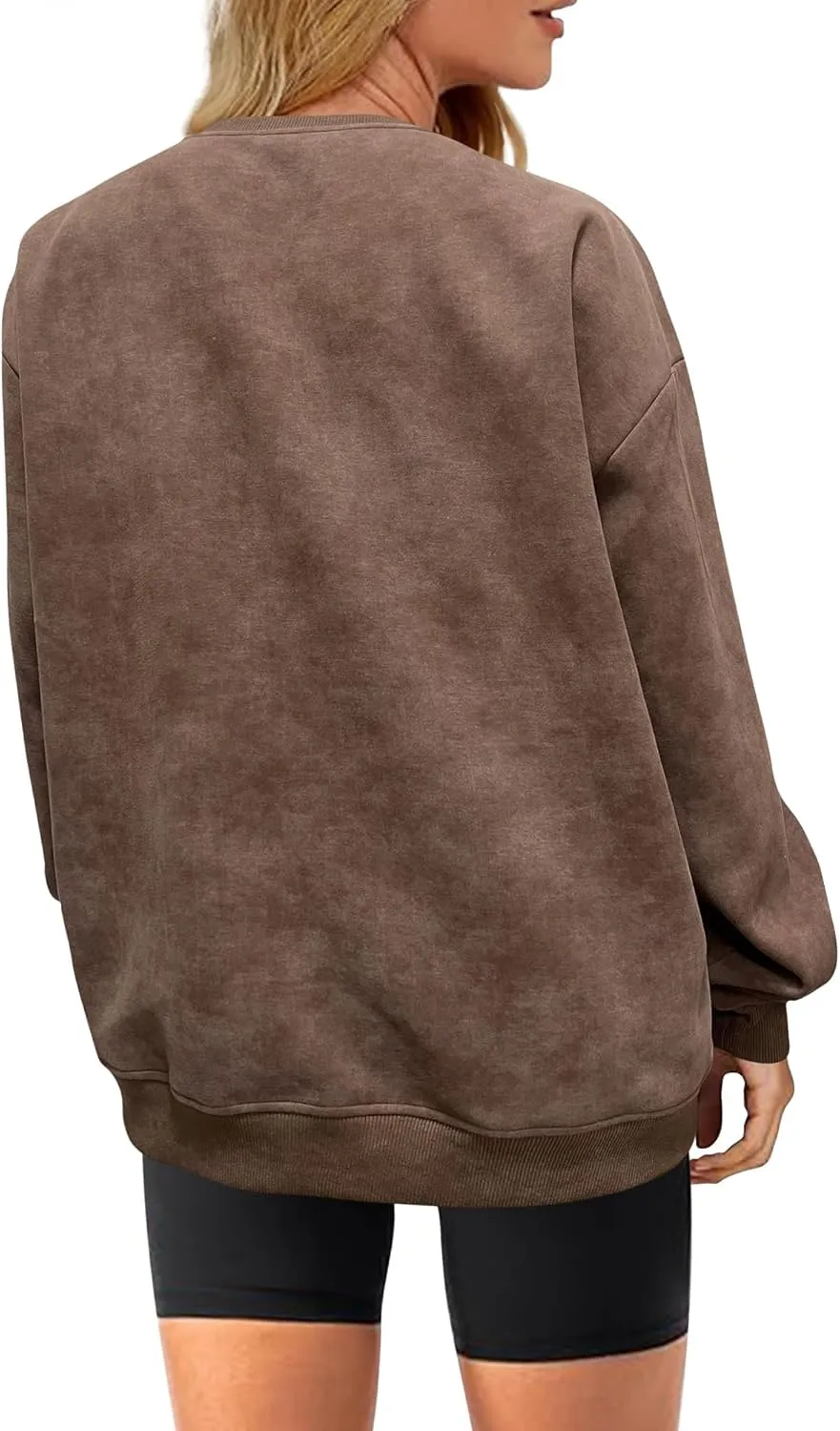 Oversized Sweatshirt for Women Fashion: CrewNeck Causal Basic Fall Clothes Tops Loose Fit Pullove