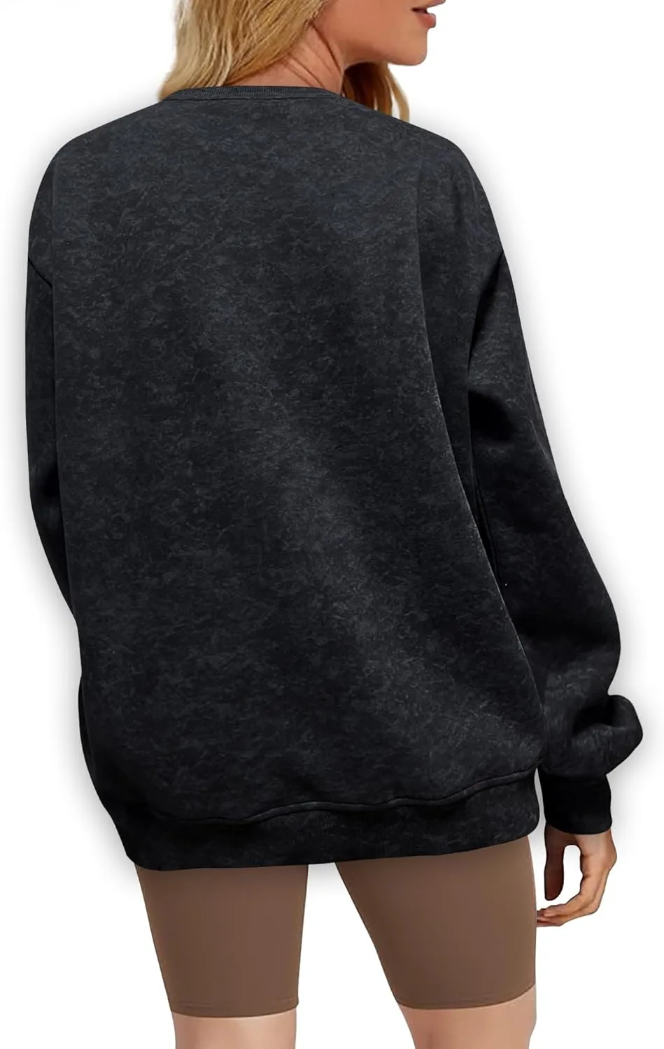 Oversized Sweatshirt for Women Fashion: CrewNeck Causal Basic Fall Clothes Tops Loose Fit Pullove