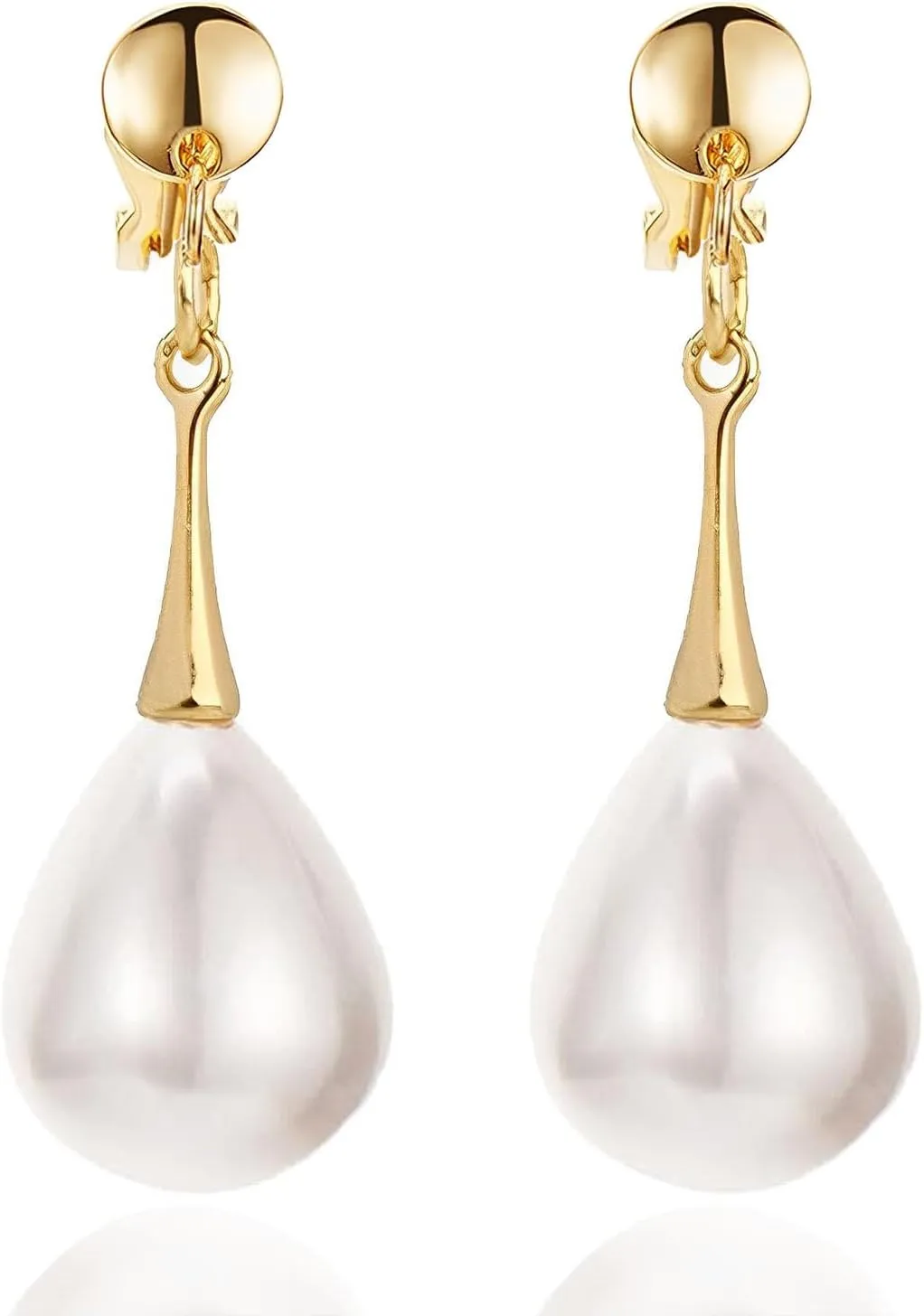 Pearl Drop Earrings for Women Handpicked White Pearl Dangle Earrings Everyday Jewelry Pearl Earrings