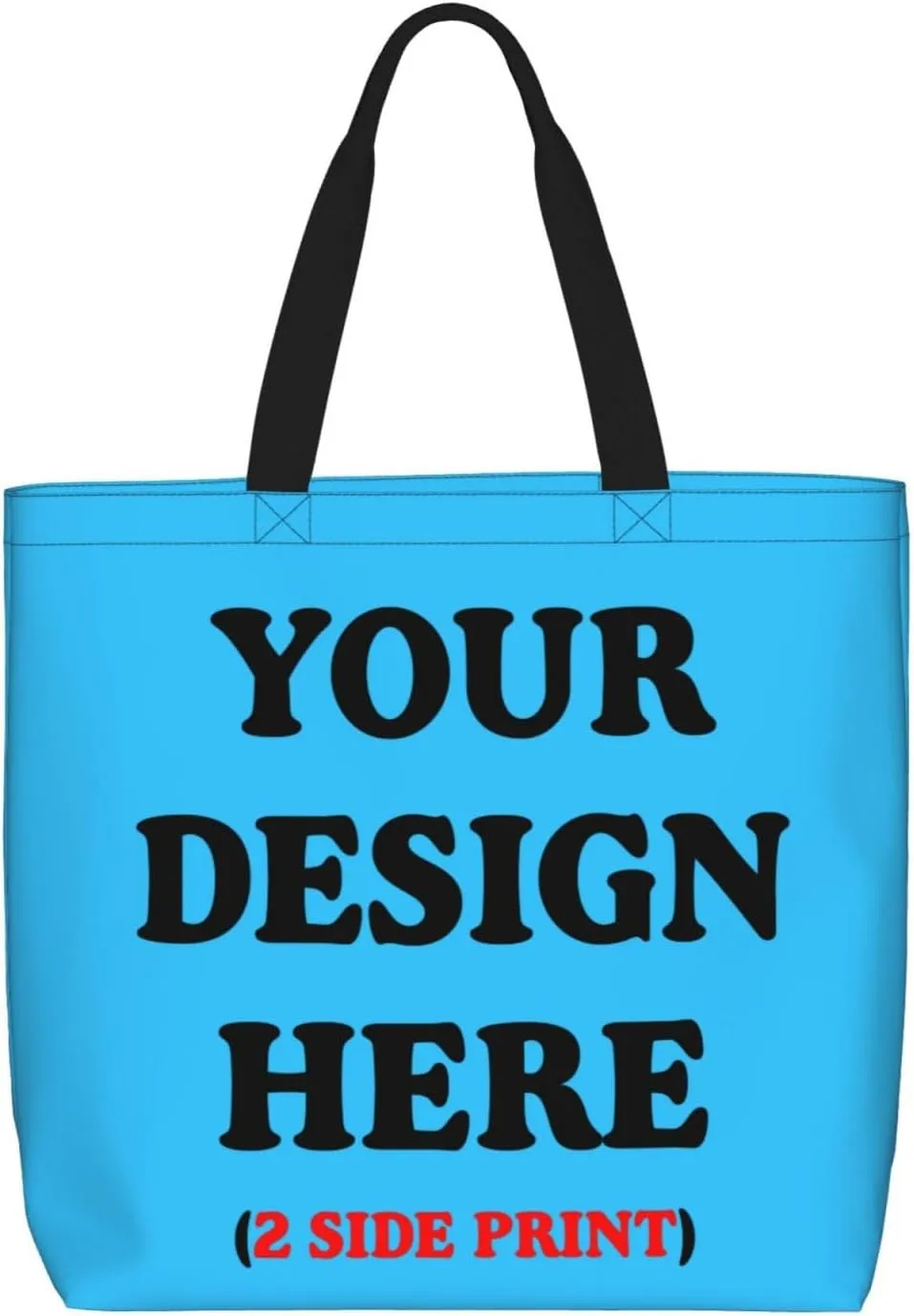 Personalized Custom Tote Bag For Travel, Business, Shopping - Add Your Design - Shoulder Bag For Women