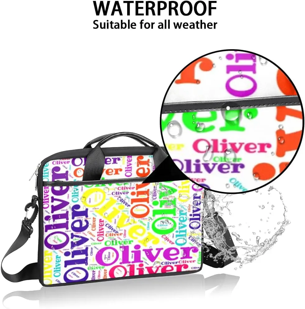 Personalized Laptop Bag Case Briefcases for Men Women, Computer Cases for Laptops, Tablet Shoulder Bag Carrying Case