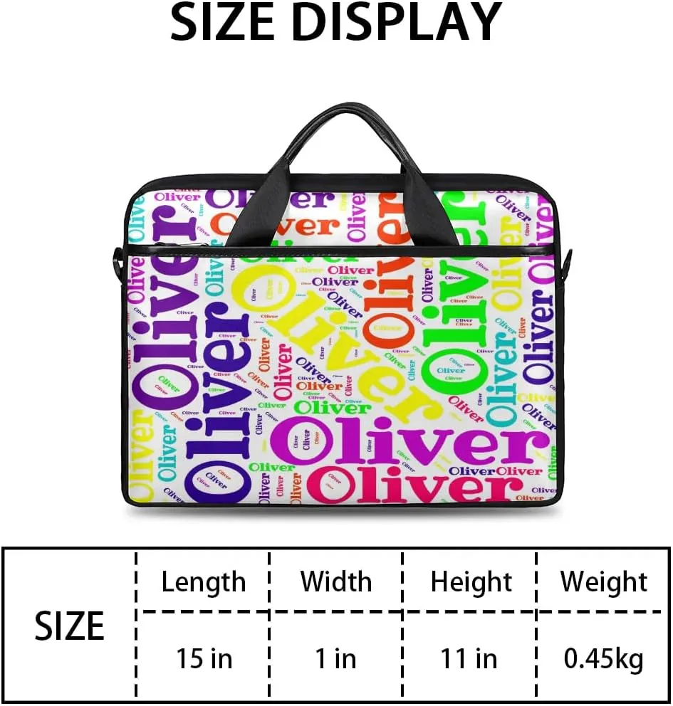 Personalized Laptop Bag Case Briefcases for Men Women, Computer Cases for Laptops, Tablet Shoulder Bag Carrying Case