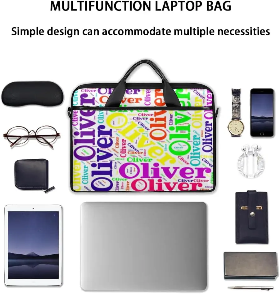 Personalized Laptop Bag Case Briefcases for Men Women, Computer Cases for Laptops, Tablet Shoulder Bag Carrying Case