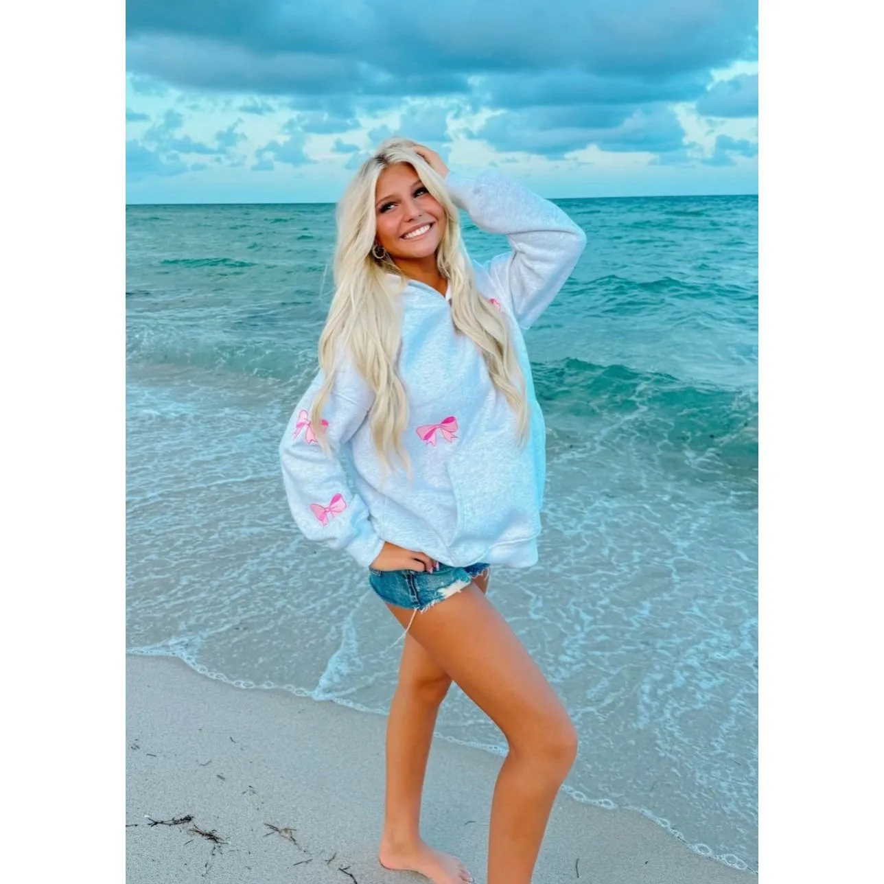 Pink Bow Hoodie
