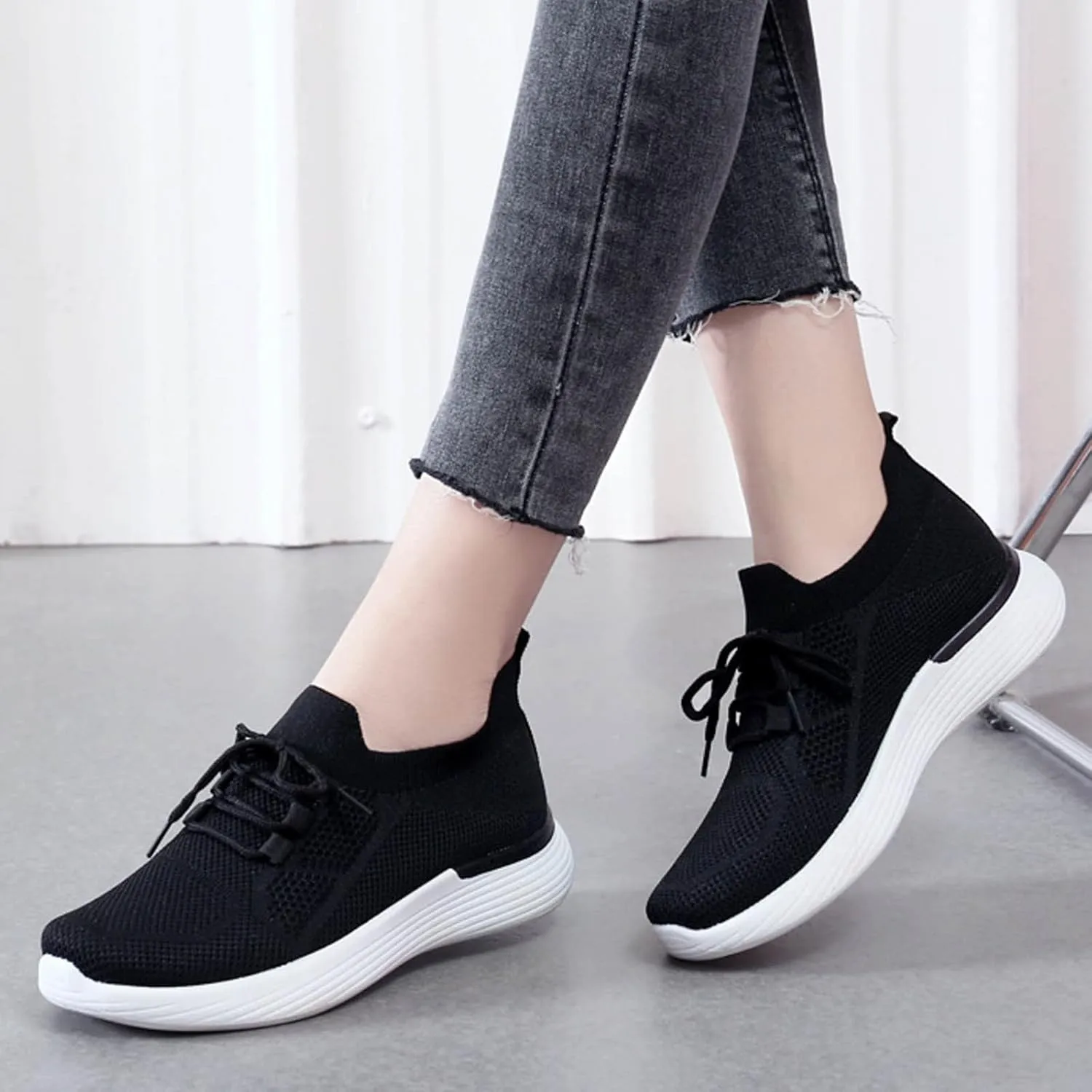 Platform Sneakers for Women Fashion Tan Zapatos Antideslizantes para Mujer De Trabajo Womens White Athletic Shoes Size 9.5 Black Running Sneakers for Women Extra Wide Toe Box Athletic Shoes Women