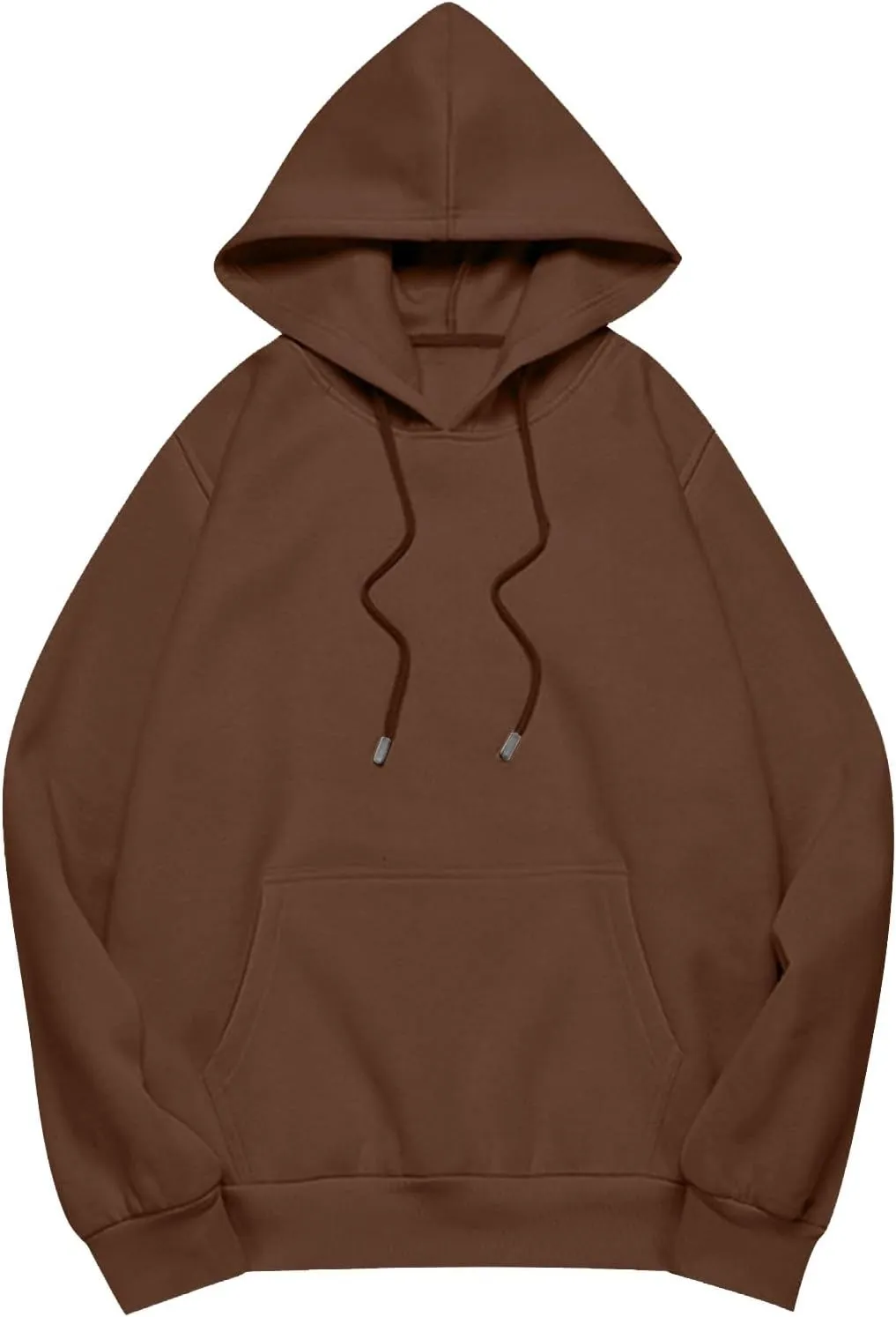 Plus Size Hoodie for Women Drop Shoulder Fleece Oversized Sweatshirts Baggy Pullover Tops Warm Winter Coat w/Pockets