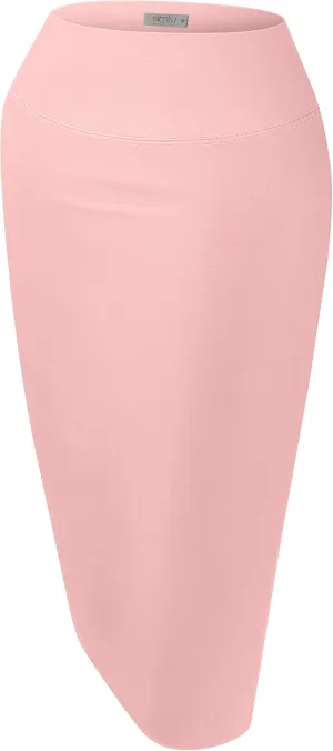 Reg and Plus Size Pencil Skirts for Women Below The Knee. Work,Weekends,Date Nights,Sexy Office Business Bodycon Skirts