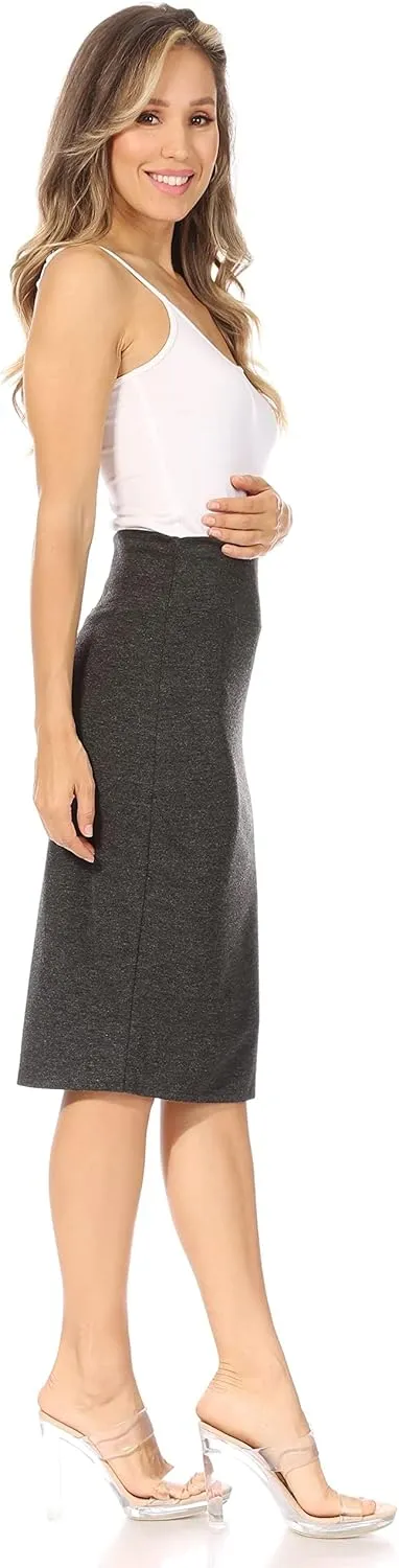 Reg and Plus Size Pencil Skirts for Women Below The Knee. Work,Weekends,Date Nights,Sexy Office Business Bodycon Skirts