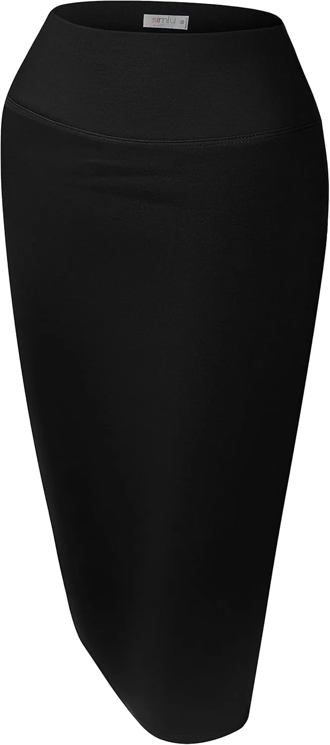 Reg and Plus Size Pencil Skirts for Women Below The Knee. Work,Weekends,Date Nights,Sexy Office Business Bodycon Skirts
