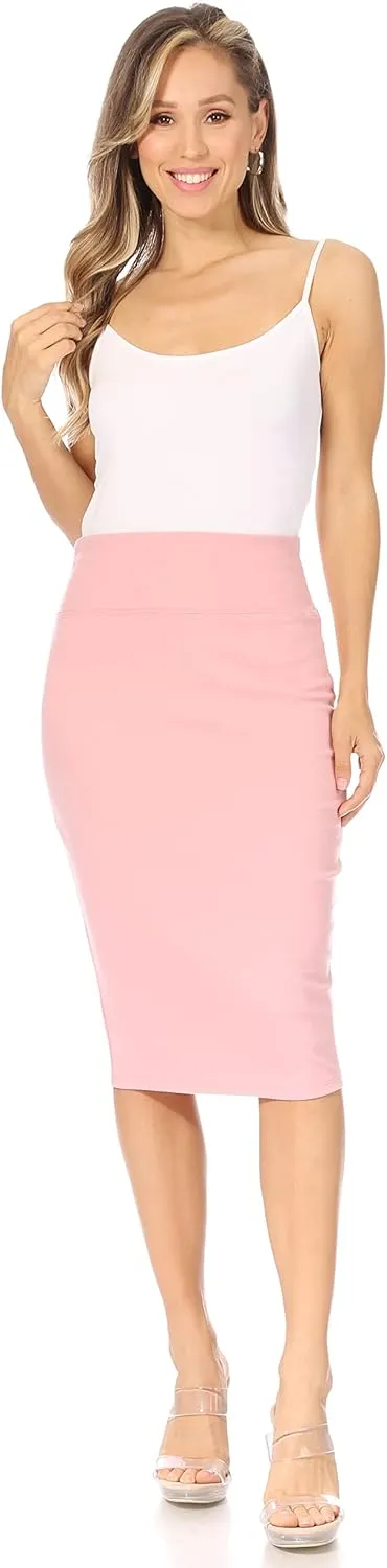 Reg and Plus Size Pencil Skirts for Women Below The Knee. Work,Weekends,Date Nights,Sexy Office Business Bodycon Skirts