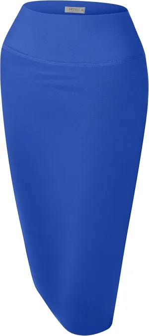 Reg and Plus Size Pencil Skirts for Women Below The Knee. Work,Weekends,Date Nights,Sexy Office Business Bodycon Skirts