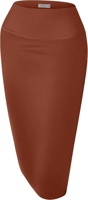 Reg and Plus Size Pencil Skirts for Women Below The Knee. Work,Weekends,Date Nights,Sexy Office Business Bodycon Skirts