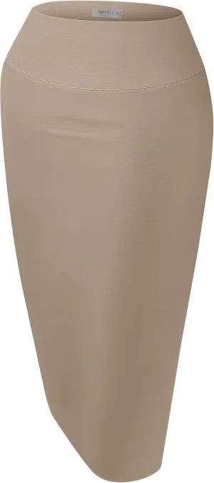 Reg and Plus Size Pencil Skirts for Women Below The Knee. Work,Weekends,Date Nights,Sexy Office Business Bodycon Skirts