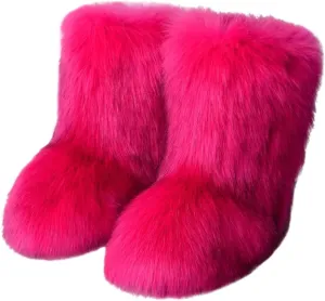 SBGMoSJ Womens Boots Snow Waterproof Womens Boots Waterproof Insulated Winter Black Hiking Rubber Fur Warm Winter Boots Women Short Zapatos De Nieve Botas De Trabajo Para Mujer En El Frio Daily Deals