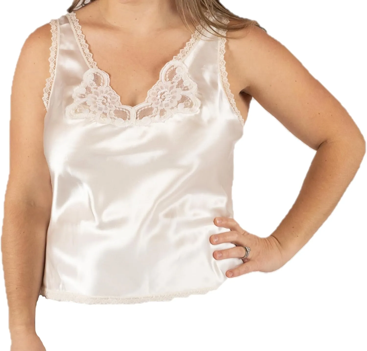 Shadowline Women's Rochelle Satin Adjustable Strap Camisole