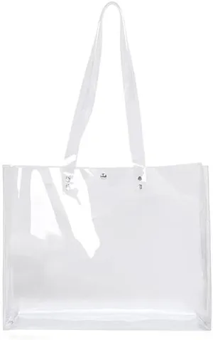 Shoulder Summer Women PVC Handbags Transparent Beach Travel Female Large Capcity Shopping Bags Ladies Open Pocket Bag