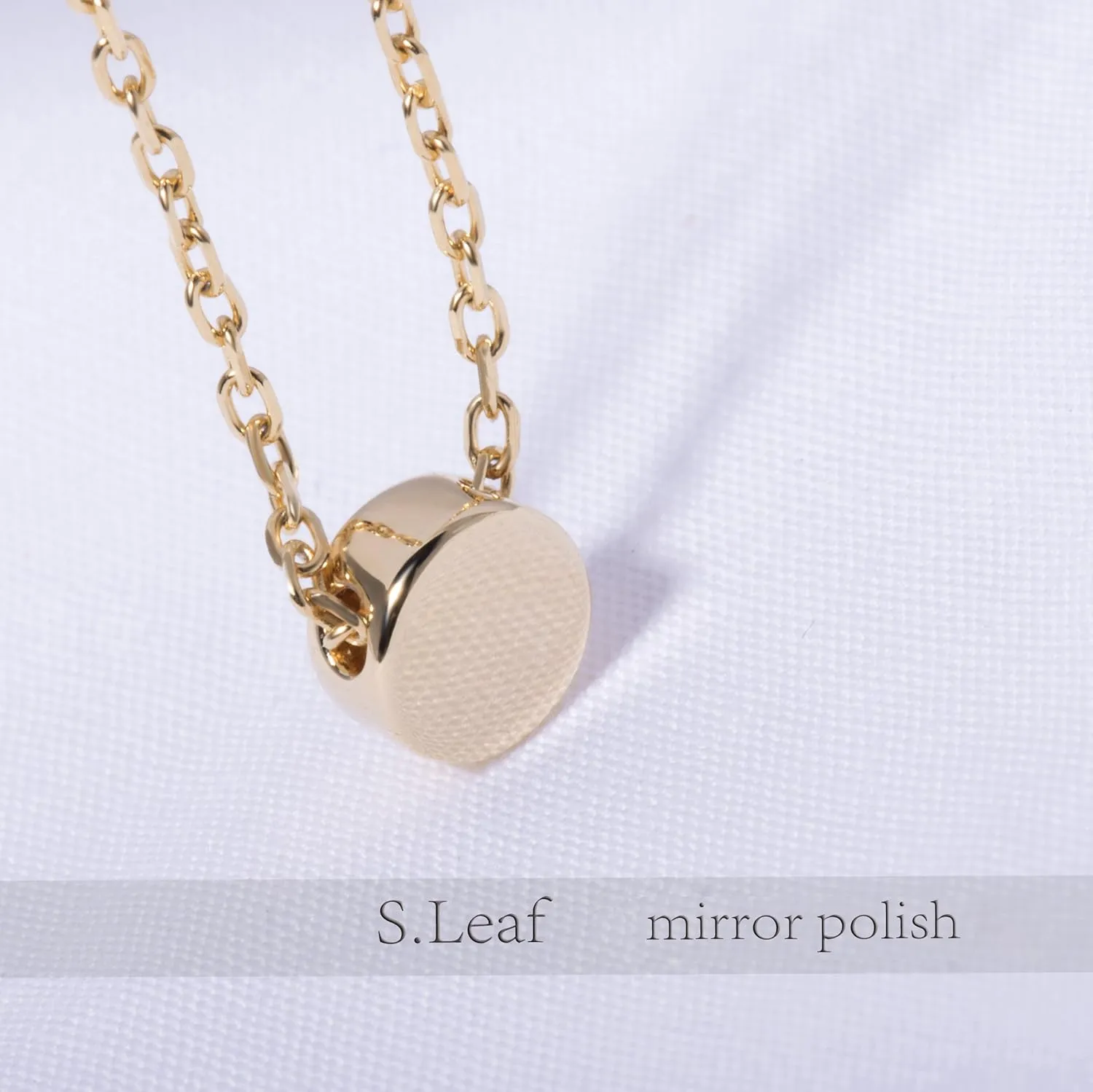 S.Leaf Sterling Silver Tiny Dot Necklace Circle Star Square Heart Necklaces for Women Dainty Necklaces for Women Simple Necklaces for Women
