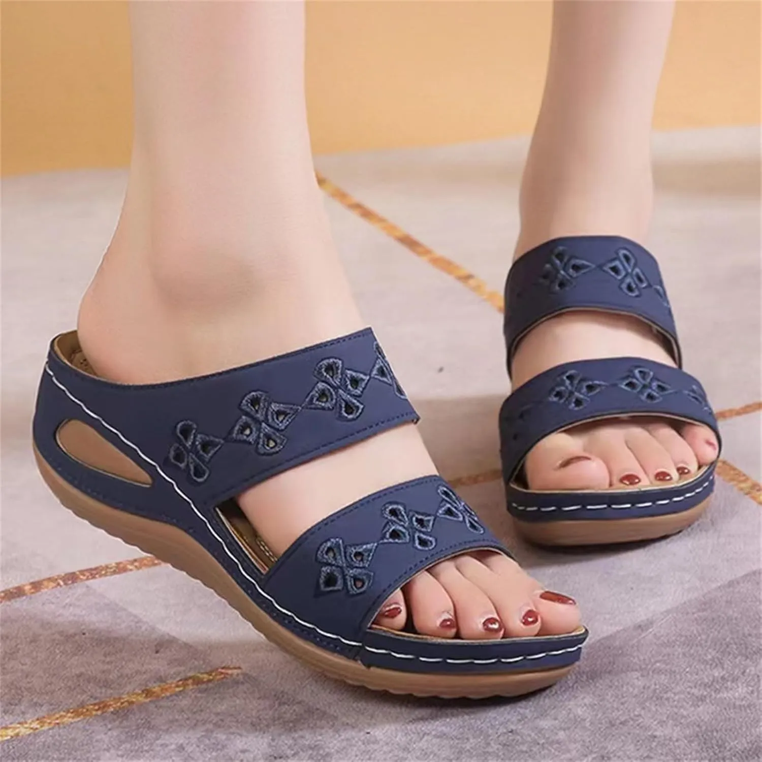 Slingback Flats for Women Square Pointed Closed Toe Low Heel Sandals Fashion Dress Elegant Casual Comfortable Lightweight Dressy Work Office Trendy Footwear Two Toned Pumps Wedding Shoes