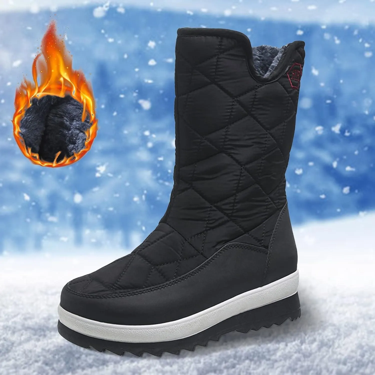 Snow Boots for Women 2023 Ankle Snow Boots for Women Size 12 Women Winter Boots Waterproof Warm Waterproof Womens Size 11 Hiking Boots Botas De Invierno Para Mujer