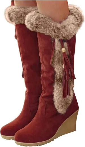 Snow Boots for Women 2023 Trendy Winter Boots for Women Waterproof Snow Size 10 Womens Size 10 1/2 Wide Winter Boots Outdoor Slippers Boots for Women Waterproof Winter Boot for Women Lightweight