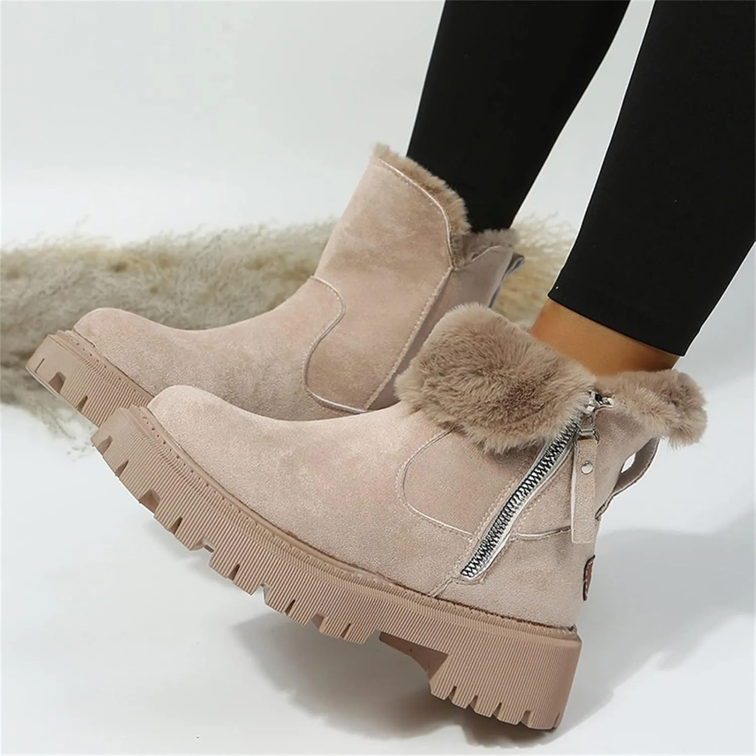 Snow Boots for Women Cute High Ankle Snow Boots Size 9 Wide for Women Extra Wide Width Winter Boots for Women Plus Size Snowboard Boots Women Botas De Invierno Para Mujer Elegantes Cortos
