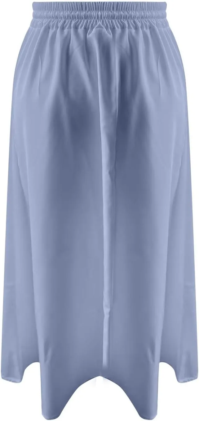 Summer Beach Boho Floral Maxi Skirt Women Elastic High Waist Tiered Pleated Flowy Long Casual Skirt