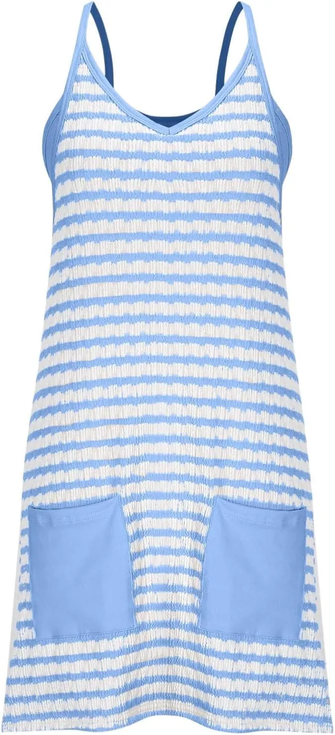 Summer Rompers for Women 2025 Loose Casual Dressy Sleeveless Baggy Harem Pants Jumpers Trendy Summer Outfits