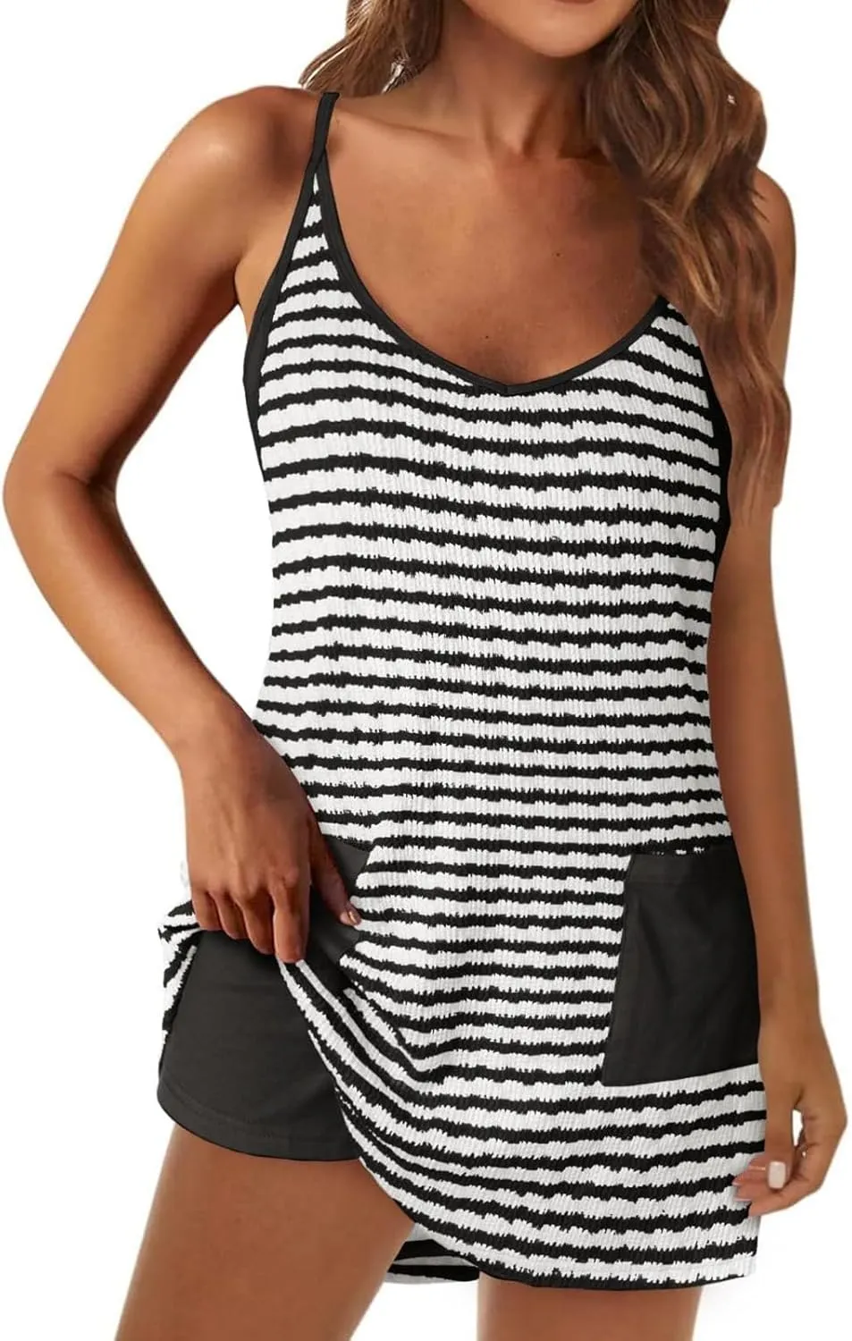 Summer Rompers for Women 2025 Loose Casual Dressy Sleeveless Baggy Harem Pants Jumpers Trendy Summer Outfits